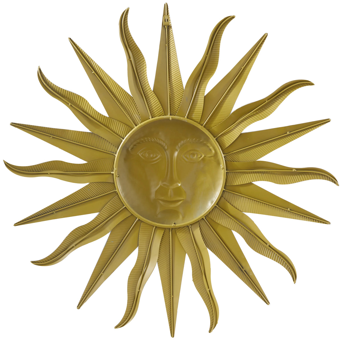 Gold Metal Indoor Outdoor Sun Wall Decor P66819