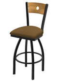 Swivel Counter Stool with Black Wrinkle Finish Q134