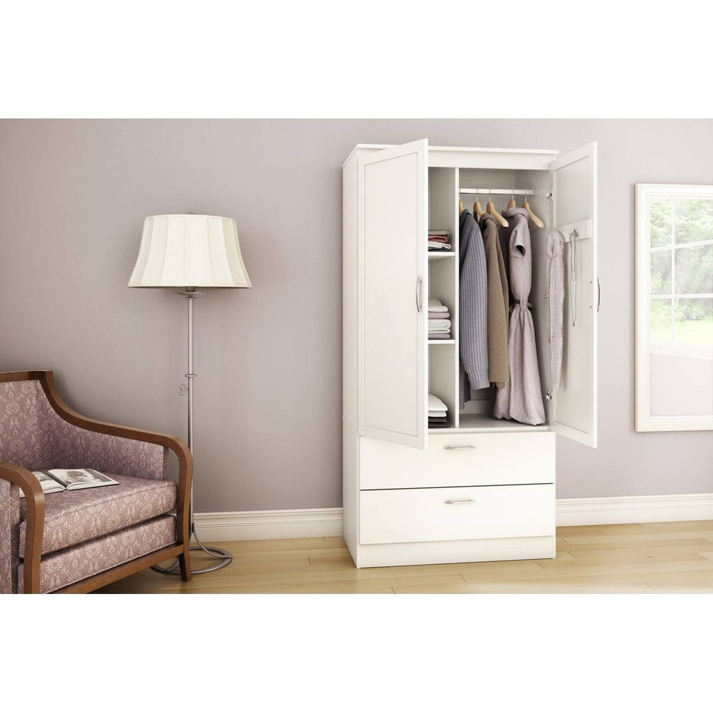 Gray Oak Wardrobe Armoire T46979