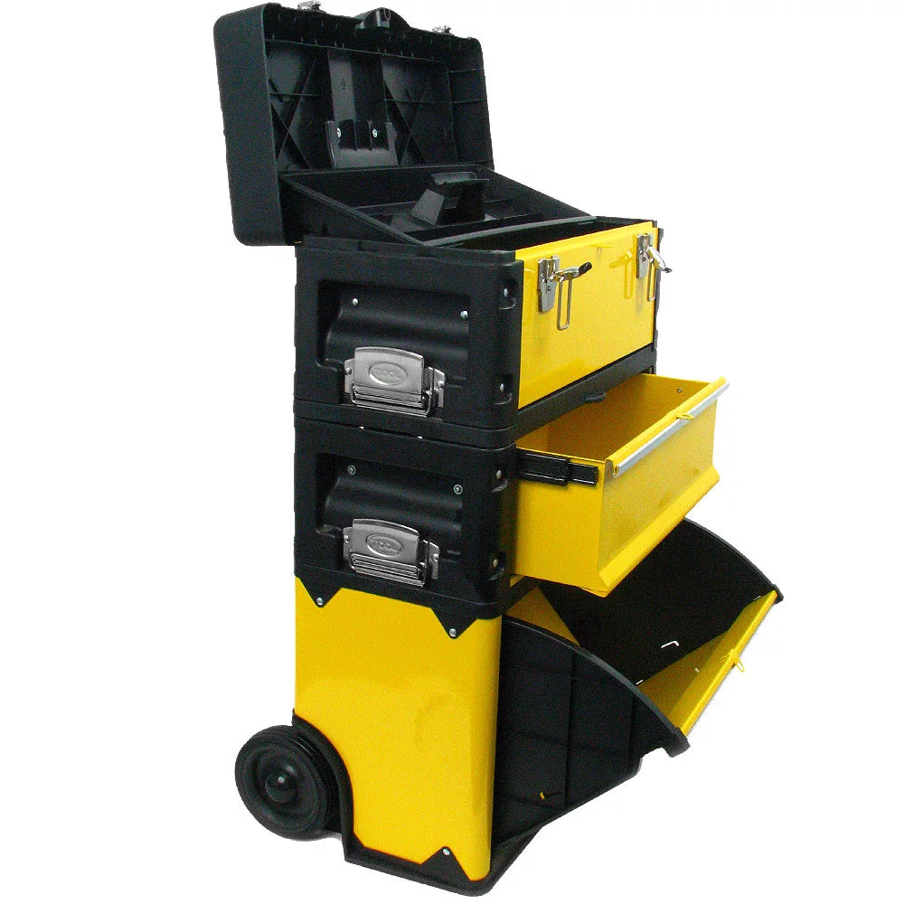 Portable 3-in-1 Tool Box with Wheels U4635