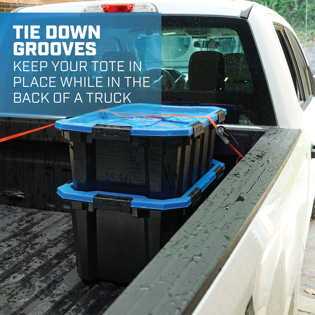 18 Gallon Water Resistant Plastic Storage Bins D5611