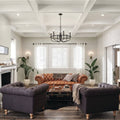 6-Light Brushed Nickel Chandelier E361404