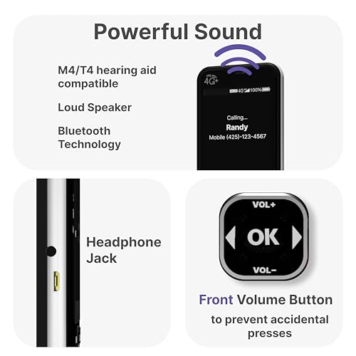 4G Unlocked Senior Cell Phone with Charging Dock L277