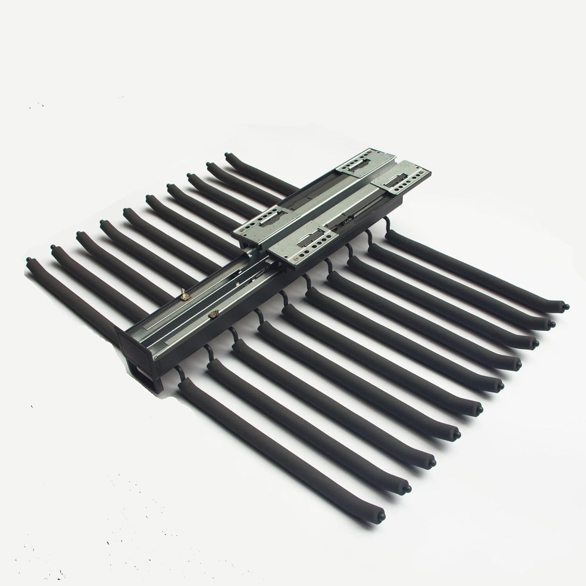 Grey Pull Out Pants Rack with Non-Slip Design, Width 25.2in N900