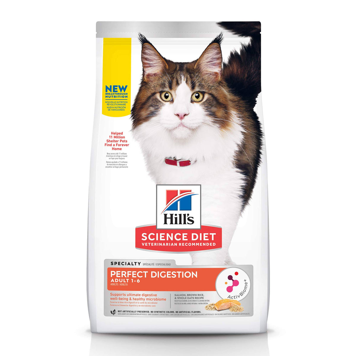 Adult Salmon Dry Cat Food 13-lb A413