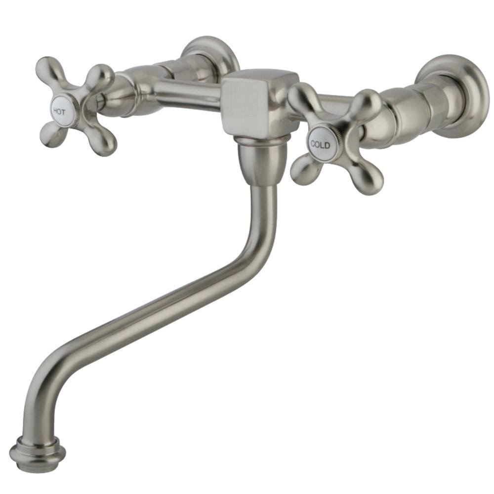 Polished Chrome Wall Mount Bathroom Faucet D871