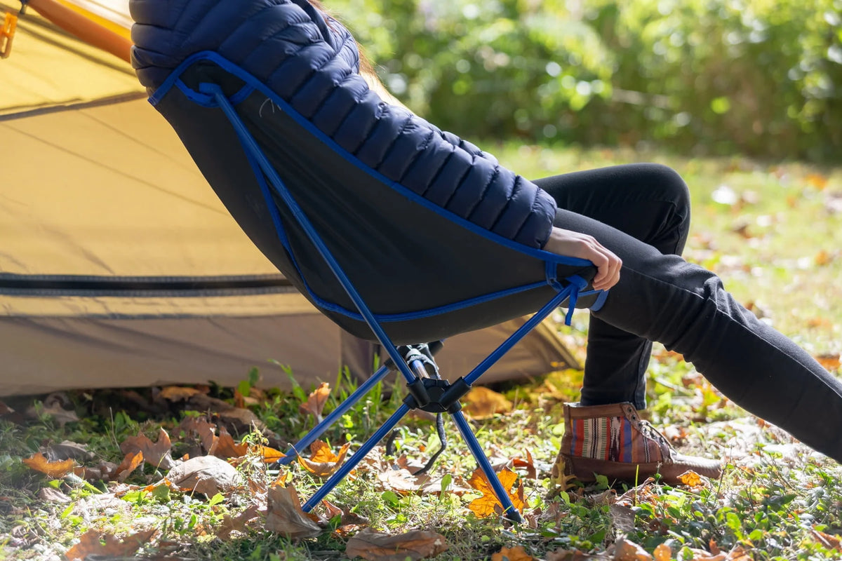 Black Backpacking Camping Chair W2001