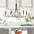 6-Light Candle Style Chandelier V17354