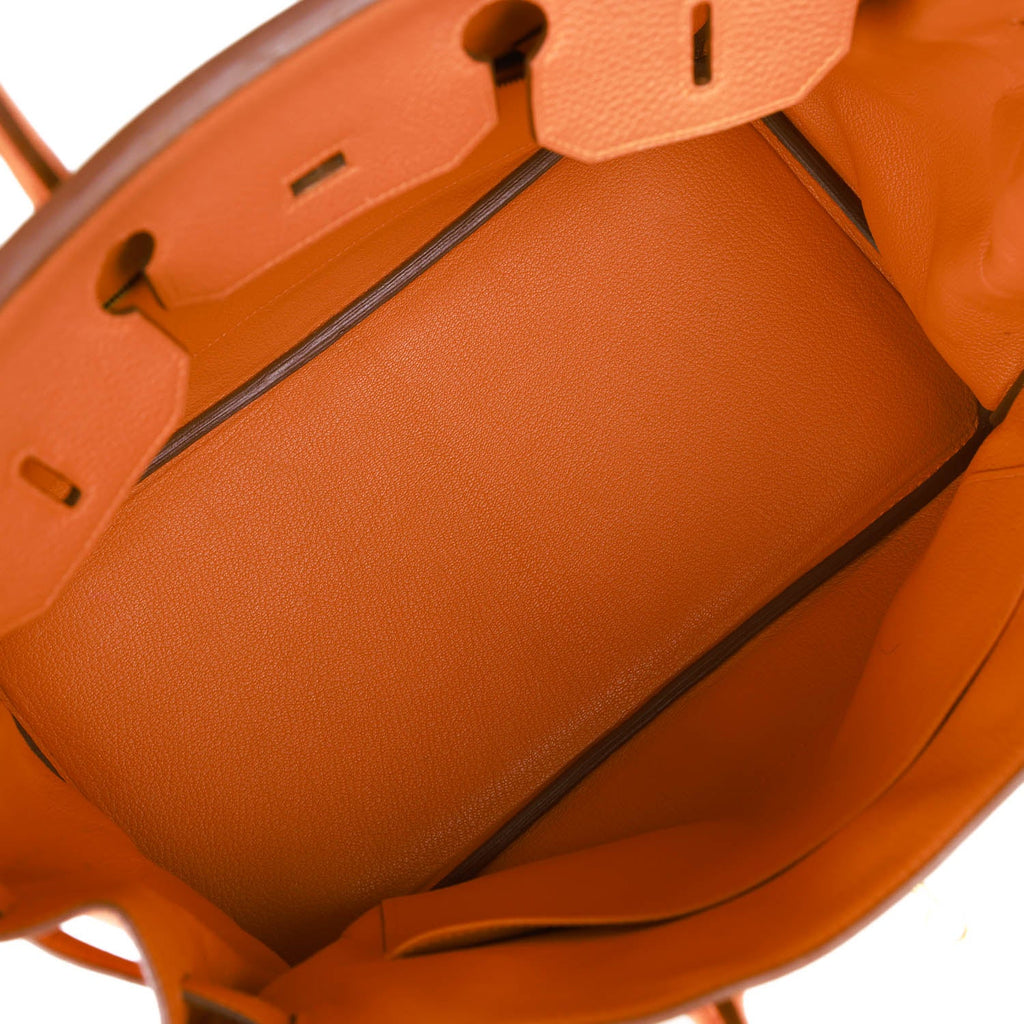 Orange Togo Leather Handbag Q151357