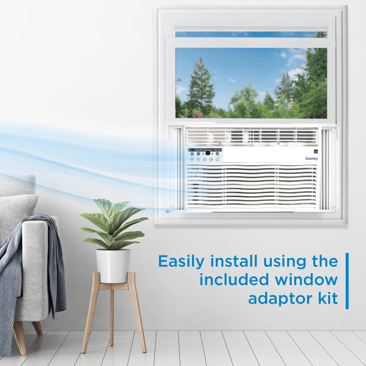 8000 BTU White Window AC X54798