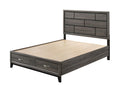 Weathered Gray Eastern King 6pcs Bedroom Set with Storage D949