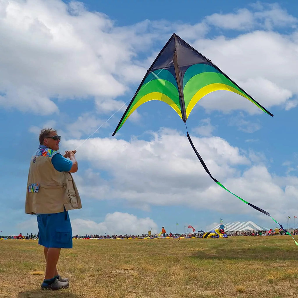 Black Green Giant Delta Kite R42908
