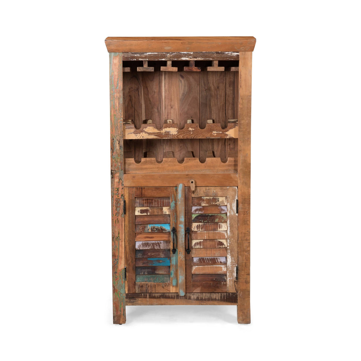 Distressed Wooden Bar Cabinet S20041