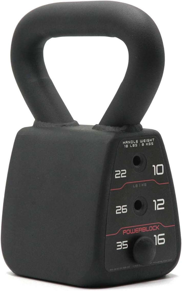 Adjustable Kettlebell, Black, 35 lb W210