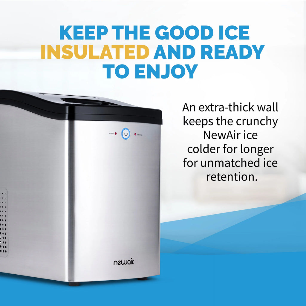 40 lb. Countertop Nugget Ice Maker in Stainless Steel U8512