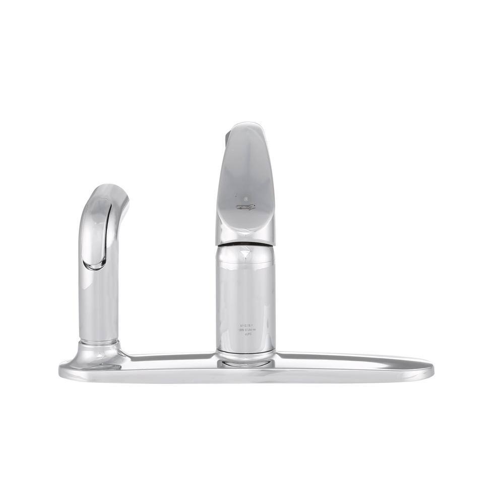 Polished Chrome Single Handle Kitchen Faucet T889744