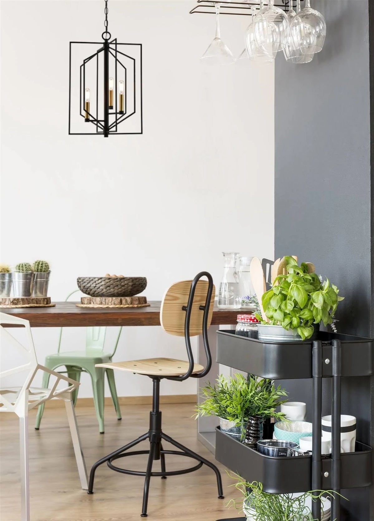 21x22 3-Light Modern Farmhouse Pendant Chandelier J855