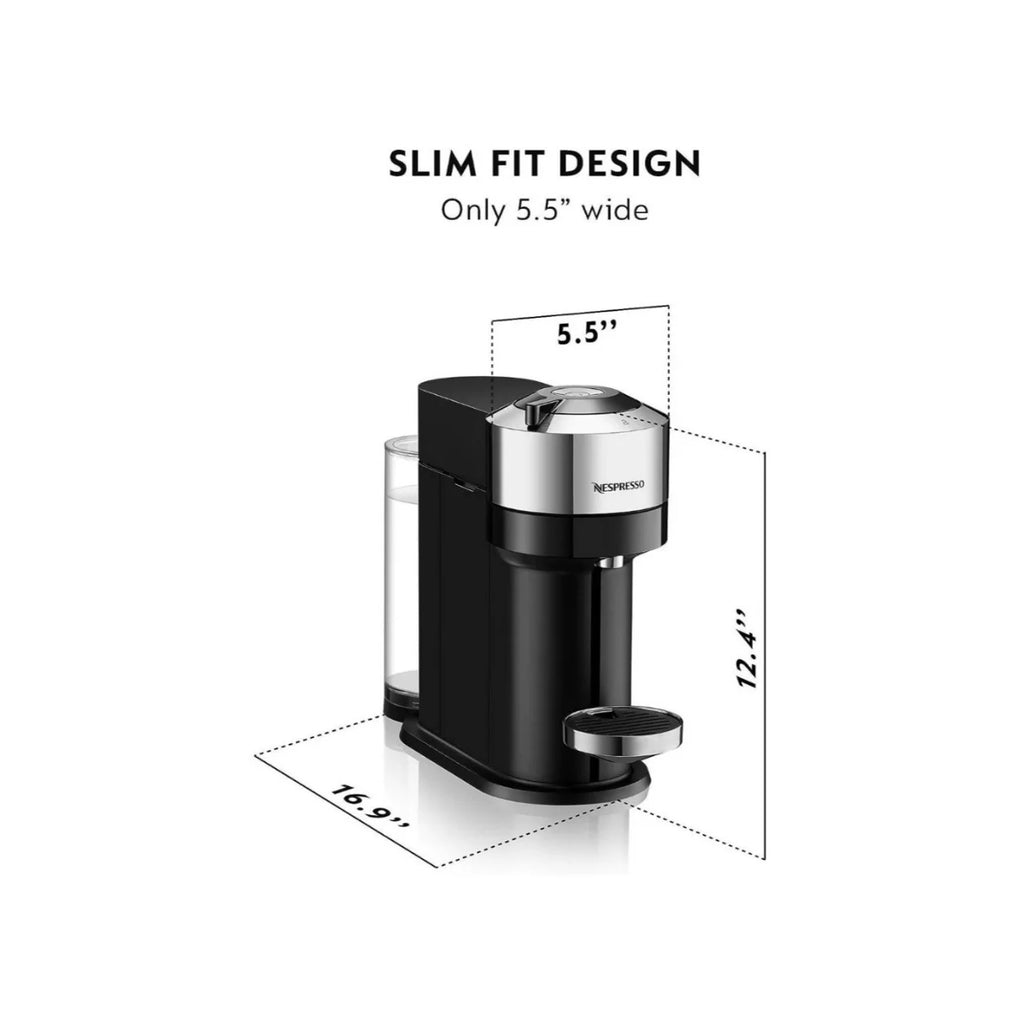 Compact Coffee and Espresso Machine (Pure Chrome) with Sample Pack I98435