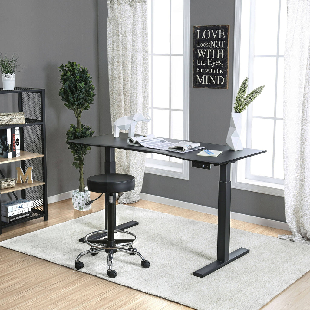 Height Adjustable Desk with USB Power Outlet Grey L844941
