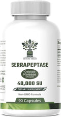 Non-GMO Gluten Free Serrapeptase 40000 SPU 90 Capsules O48475