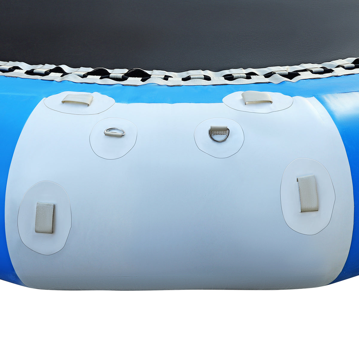 17ft Inflatable Water Trampoline Blue and White PVC Tarpaulin Max Capacity 400kg/ 880lb F82919