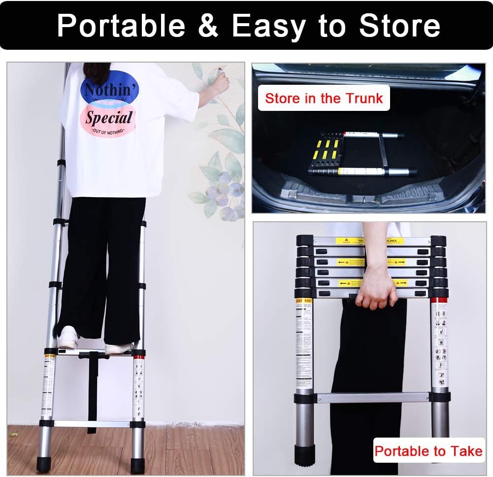 6.6FT Aluminum Telescoping Ladder M43094
