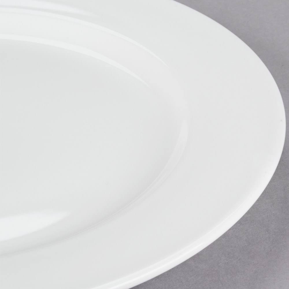 Pearl White Rolled Edge Plate W296543