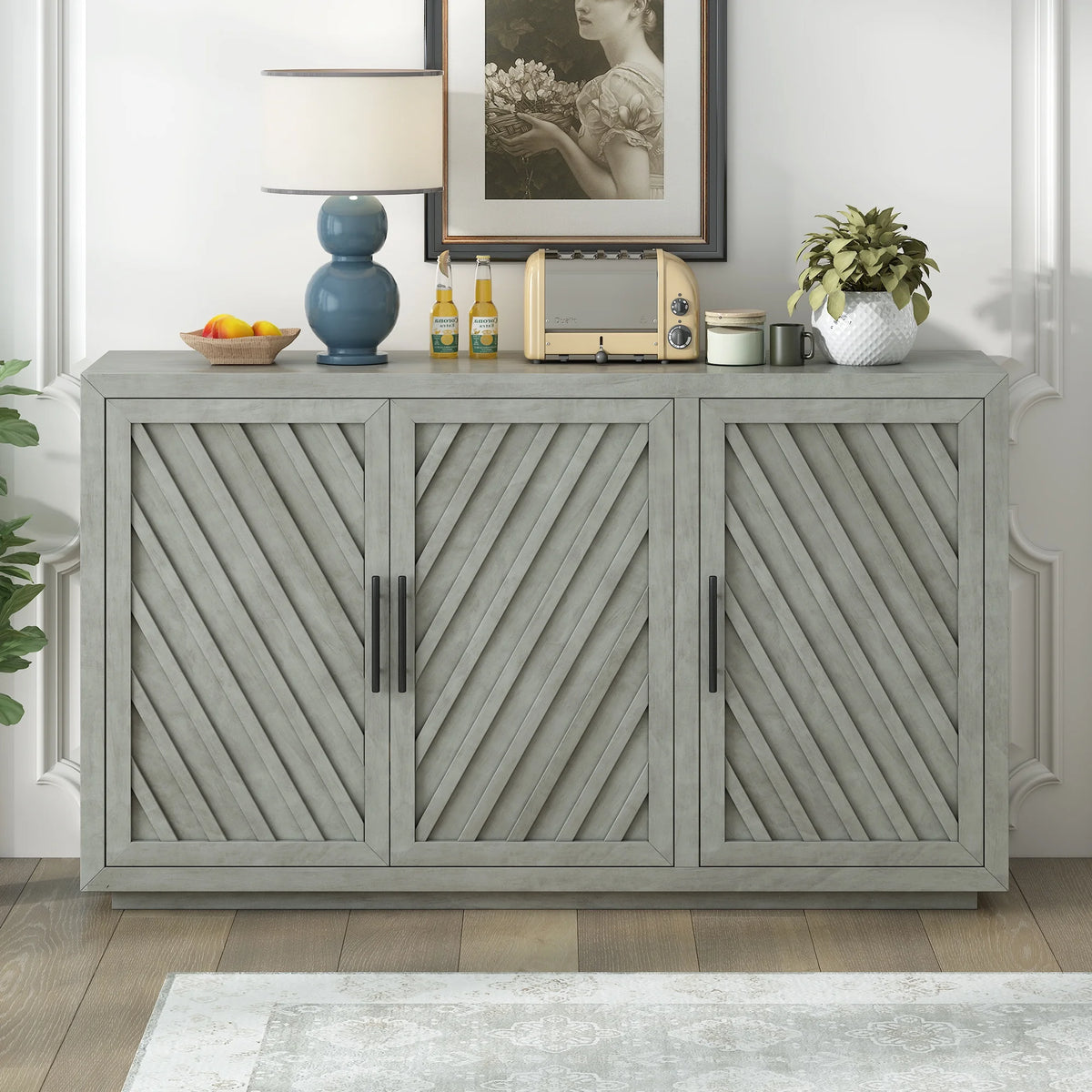 3 Doors Vintage Sideboard Cabinet X305