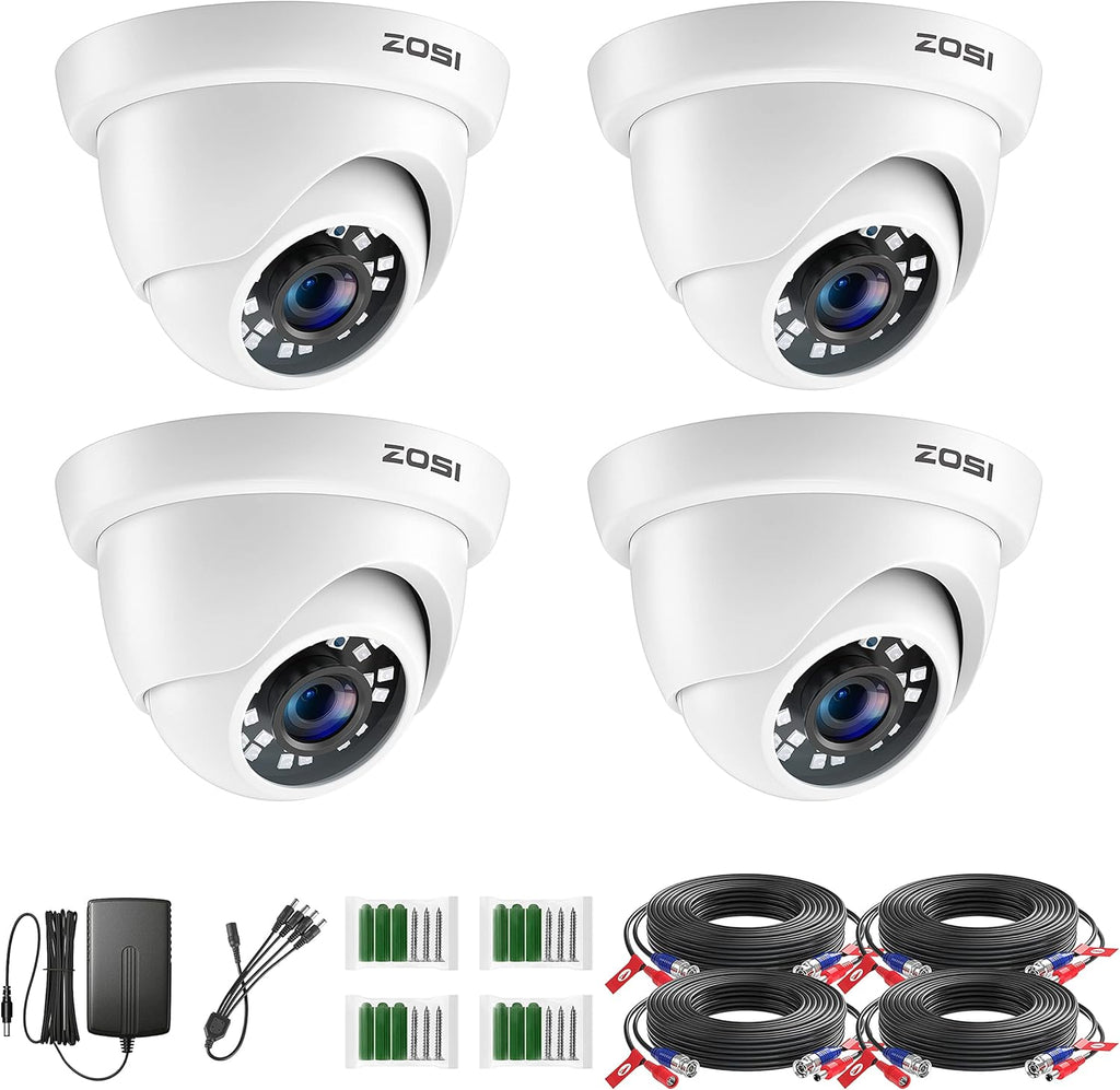 1080P 8 Channel Security Camera System with 8 Dome Cameras K670