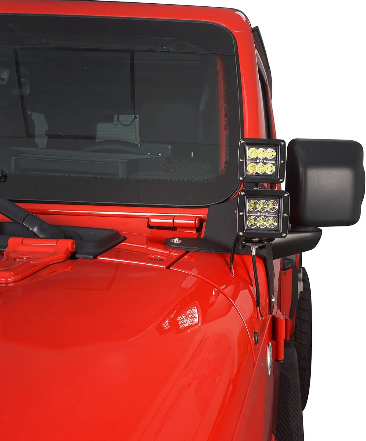 Dual A-Pillar Light Mounting Brackets Pair C336