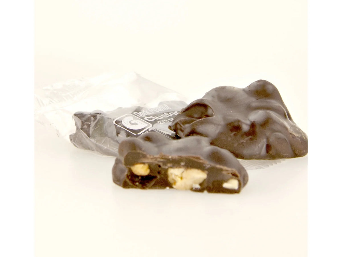 Individually Wrapped Dark Chocolate Peanut Clusters, Bulk 10 lb. Box B874