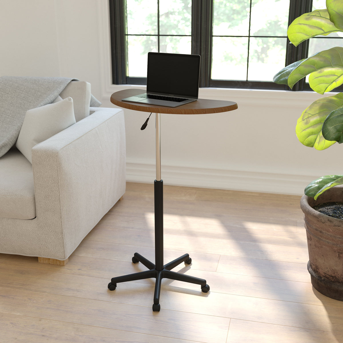 Walnut Mobile Laptop Computer Desk I40471