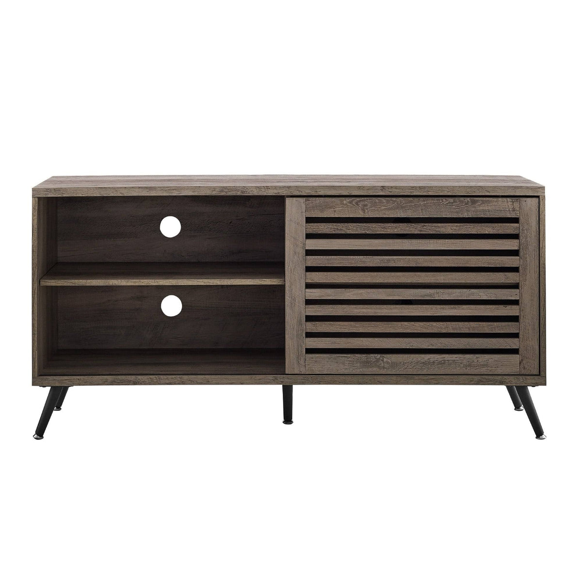 Sliding Door TV Console - Grey Wash A6262