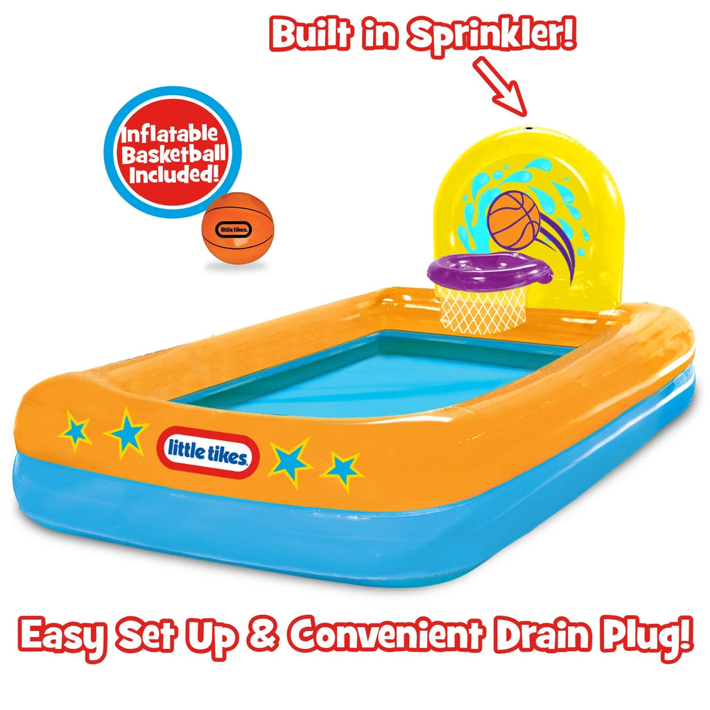 Inflatable Pool with Basketball Hoop and Ball M125