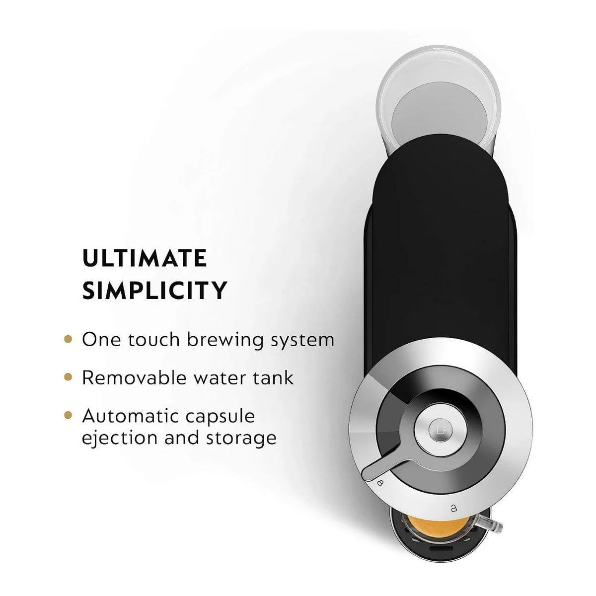 Compact Coffee and Espresso Machine (Pure Chrome) with Sample Pack I98435
