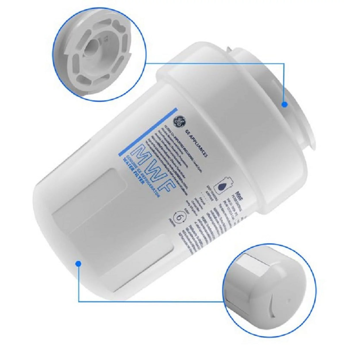 2 Pack Refrigerator Water Filter Replacement D3195