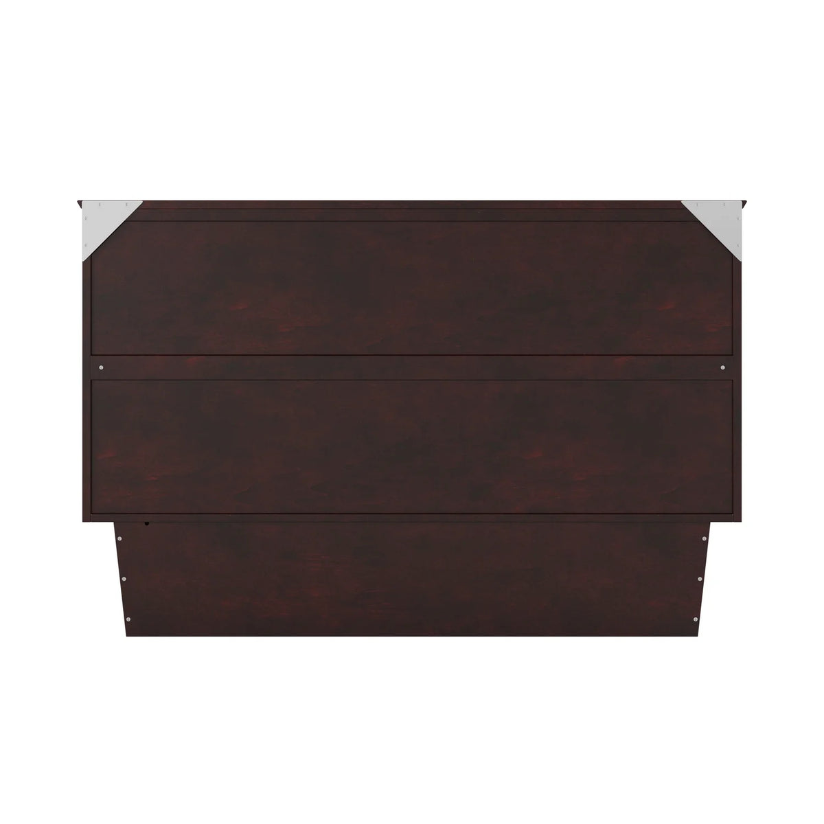 Queen Solid Wood Murphy Bed Chest with Mattress in Espresso X6488