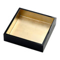 Black & Gold Napkin Holder Y383