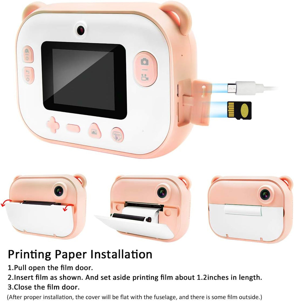 Kids Instant Print Camera with 2.4” HD Screen S933