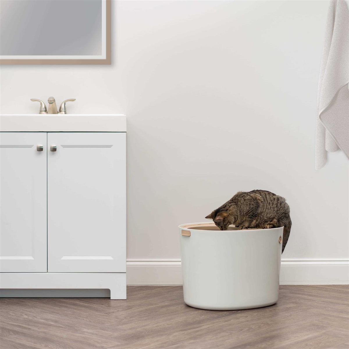 Top Entry Cat Litter Box with Scoop G86758
