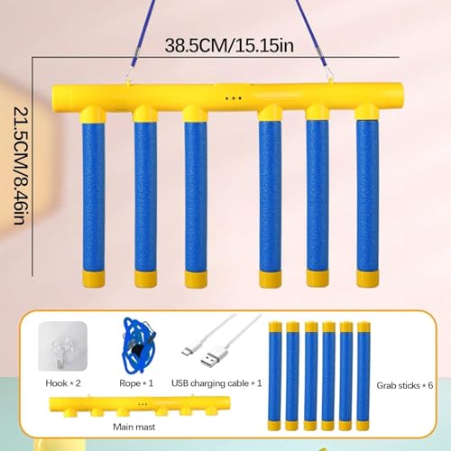 Blue Adjustable Speed Catching Sticks Game J9380