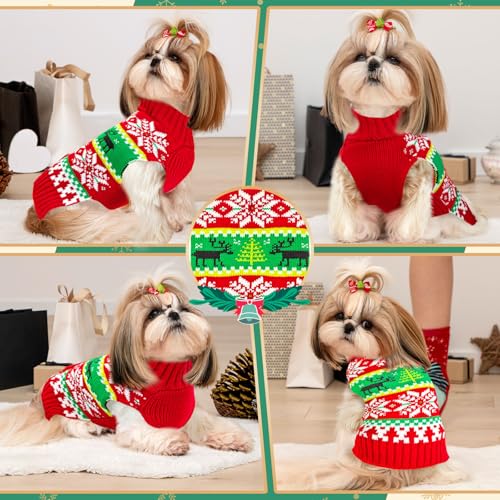Grey Dog Christmas Sweater with Leash Hole J110700