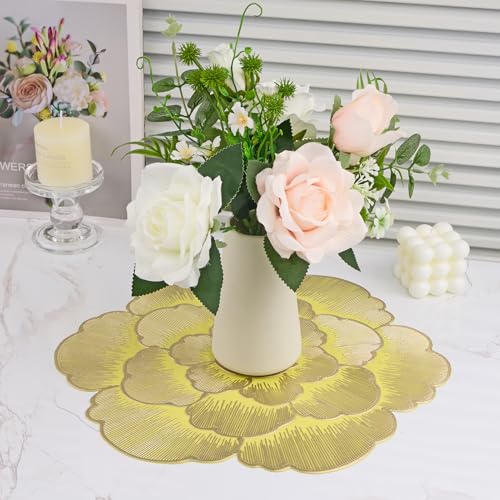 Gold Vinyl Placemats Set of 6 Y381150