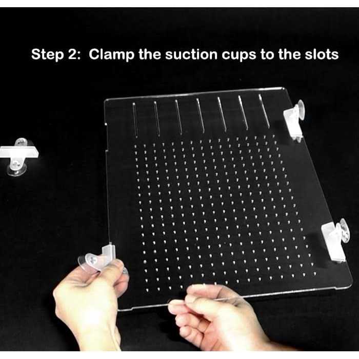 Acrylic Aquarium Divider Kit with Suction Cups U89357