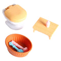 1:12 Dollhouse Modern Bathroom Bathtub Toilet Miniatures I22035