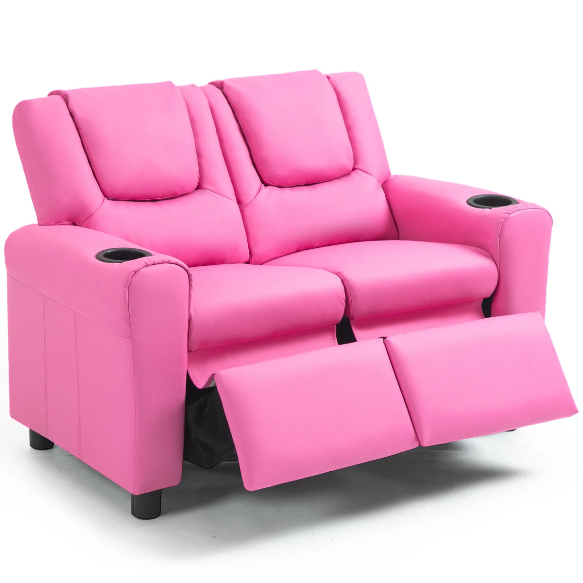 Pink PU Leather Kids Recliner Chair X4930
