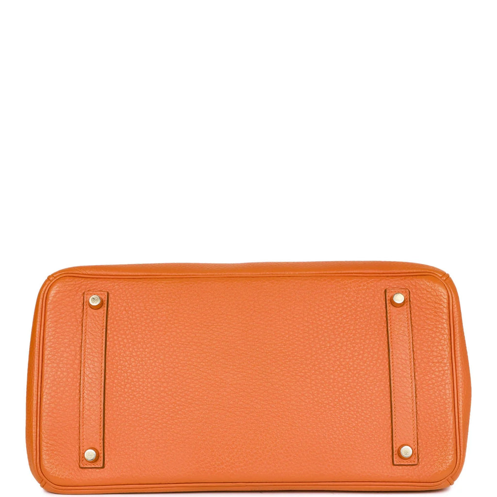 Orange Togo Leather Handbag Q151357