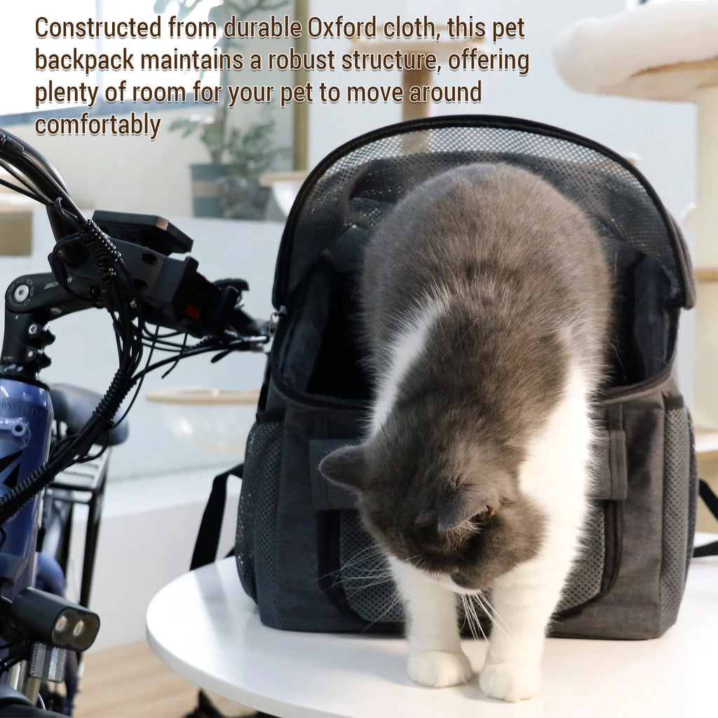 Dog Bike Basket Oxford Cloth Carrier Backpack U50267