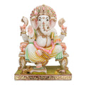 White Marble Ganesha Statue Q94447