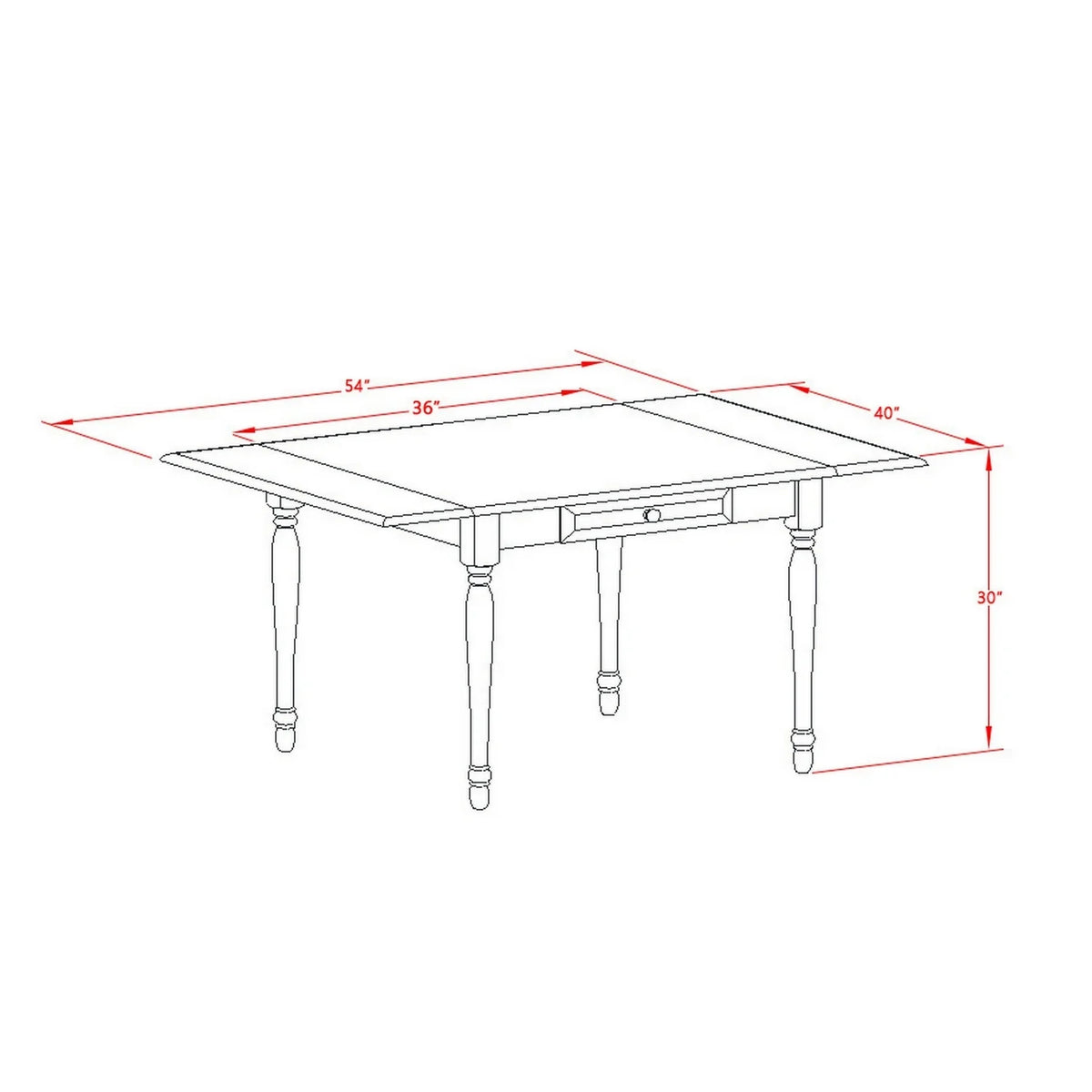 3-piece Dining Set with Linen Seat in Cherry T757232